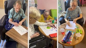 Arts and crafts for Kent care home Residents